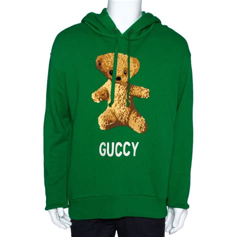 knockoff gucci teddy bear sweater|embroidered Gucci hoodie.